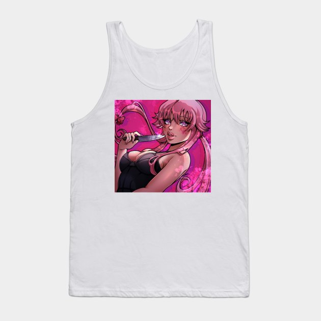 Yuno Gasai - Future Diary / Mirai Nikki Tank Top by Fentiocean